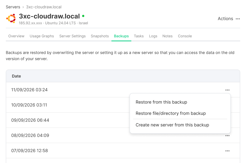 Live Restore and Snapshots